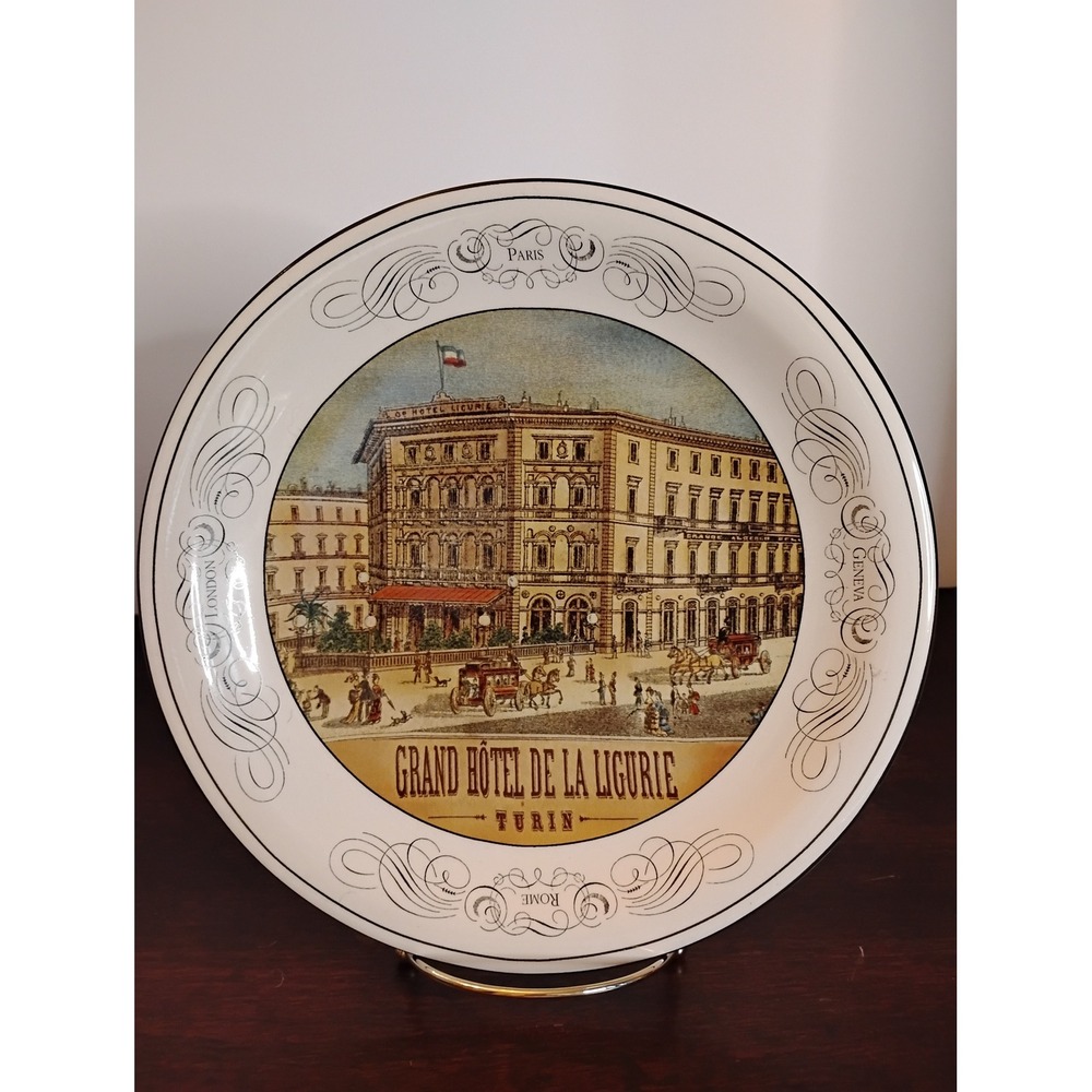 Certified International Pamela Gladding Grand Hotel Turin Decorative Plate 10.5"